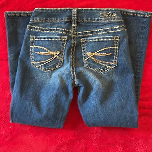 Pair of Silver capris. Size 27 - Picture 5 of 5